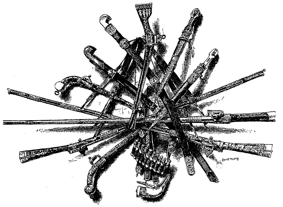 Caucasian weapons (E. Platz)