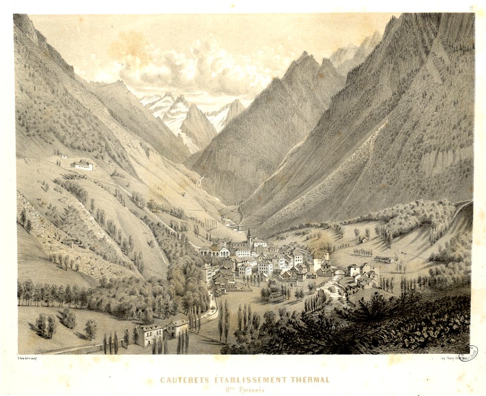 Cauterets - Etablissement thermal (Hautes-Pyrénées) - Fonds Ancely - B315556101 A PARIS 1 046