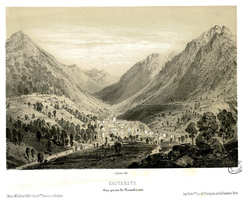 Cauterets - Vue prise du Mamelon vert - Fonds Ancely - B315556101 A LALANNE 2 012