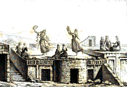 Caucasien. Tanz der Georgierinnen. (Russie)