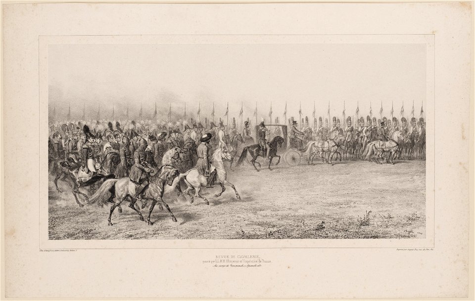 Cavalerie-parade (revue de cavalerie), objectnr A 15321
