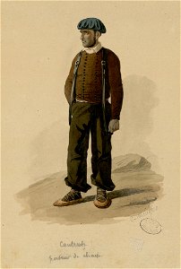 Cauteretz (i.e. Cauterets), porteur de chaise - Fonds Ancely - B315556101 A MAURICE 3 013
