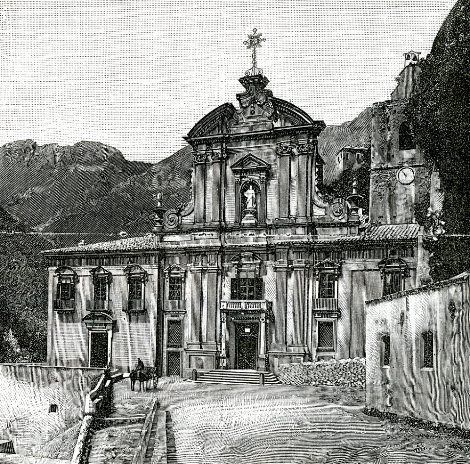 Cava dei Tirreni (badia di S. Trinità) facciata della chiesa