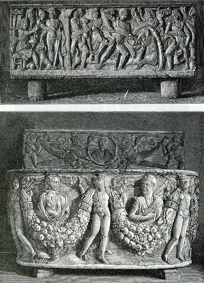 Cava dei Tirreni (badia di S. Trinità) sarcofago dell’epoca imperiale romana