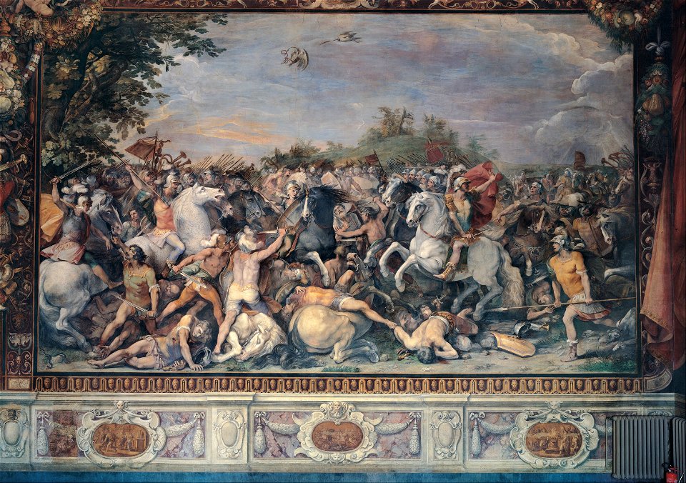Cavalier d'Arpino and workshop - Battle against the inhabitants of Veii and Fidenae - Google Art Project