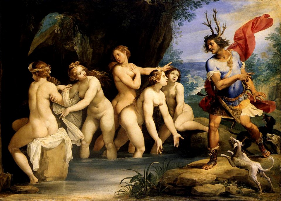 Cavalier d'Arpino - Diana and Actaeon - WGA04691