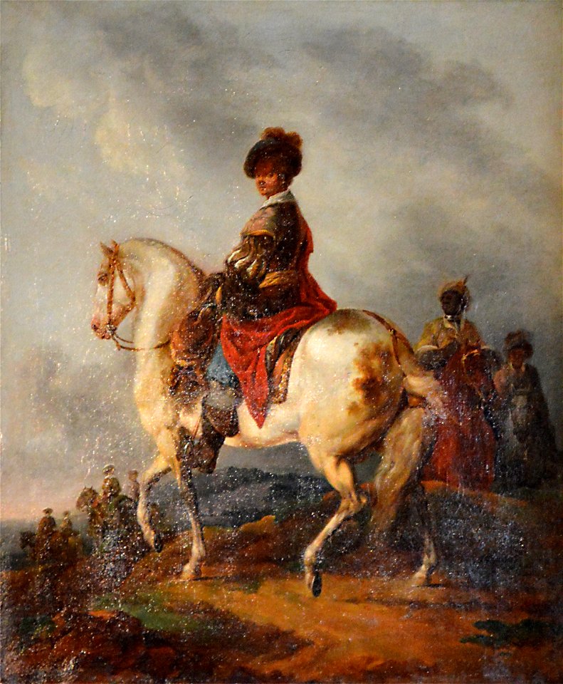 Cavalier sur un cheval blanc - Francesco Casanova - Q18573832