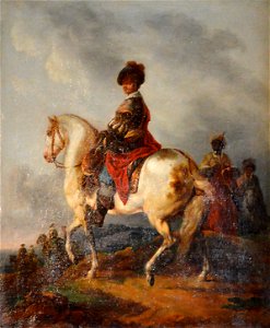 Cavalier sur un cheval blanc - Francesco Casanova - Q18573832
