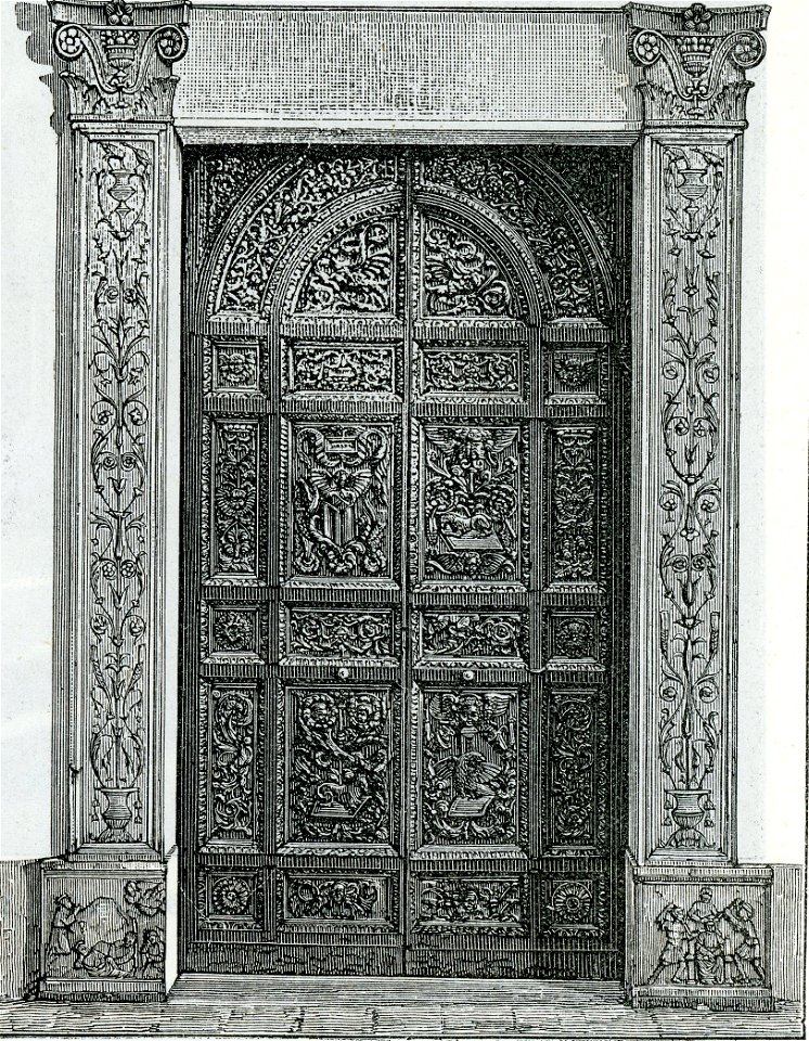 Cava dei Tirreni (badia di S. Trinità) porta della Sacrestia