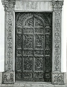 Cava dei Tirreni (badia di S. Trinità) porta della Sacrestia