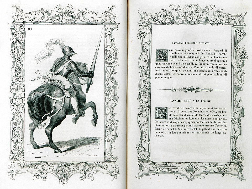 Cavallo leggiero armato - Vecellio Cesare - 1860
