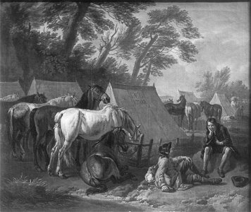 Cavalry Camp (Pieter van Bloemen) - Nationalmuseum - 17287