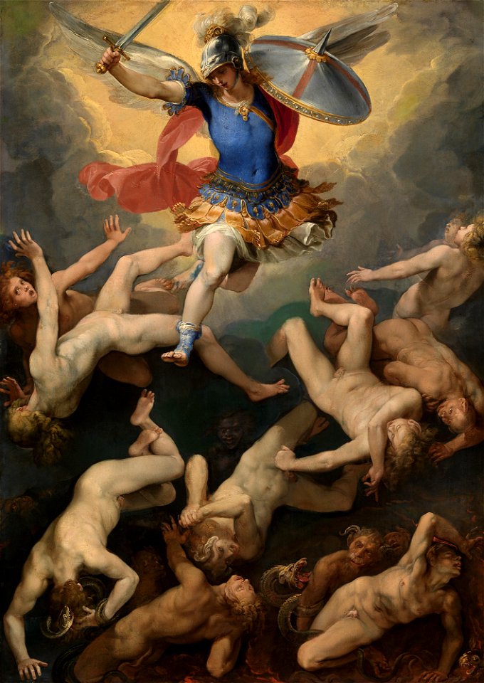 Cavalier d'Arpino - Archangel Michael and the Rebel Angels