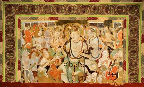 Cave 118, front mural (composite)