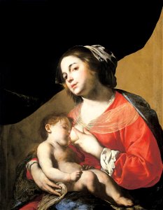 Bernardo Cavallino - The Breastfeeding Madonna (Olomouc Museum of Art)