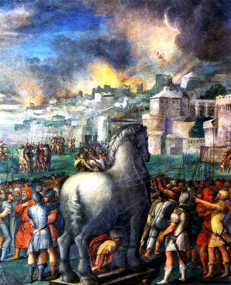Cavallo di Troia - Nicolò dell'Abate, Galleria Estense Modena