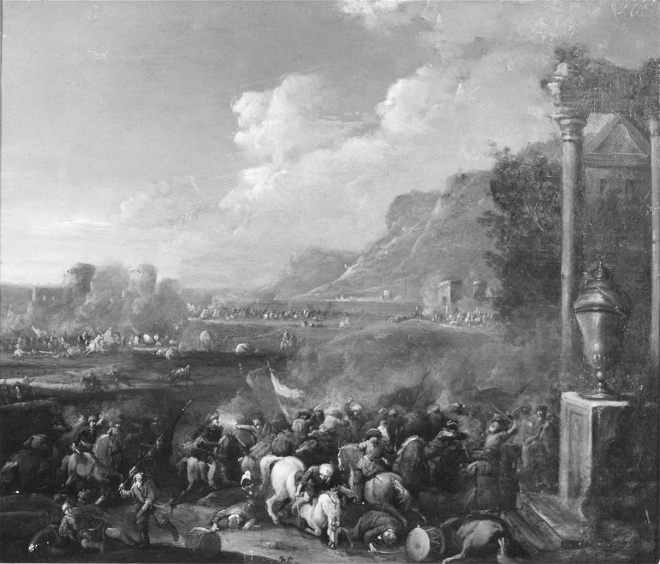 Cavalry Battle between Turks and Austrians (Cavalry Battle) (Karel Breydel) - Nationalmuseum - 18181