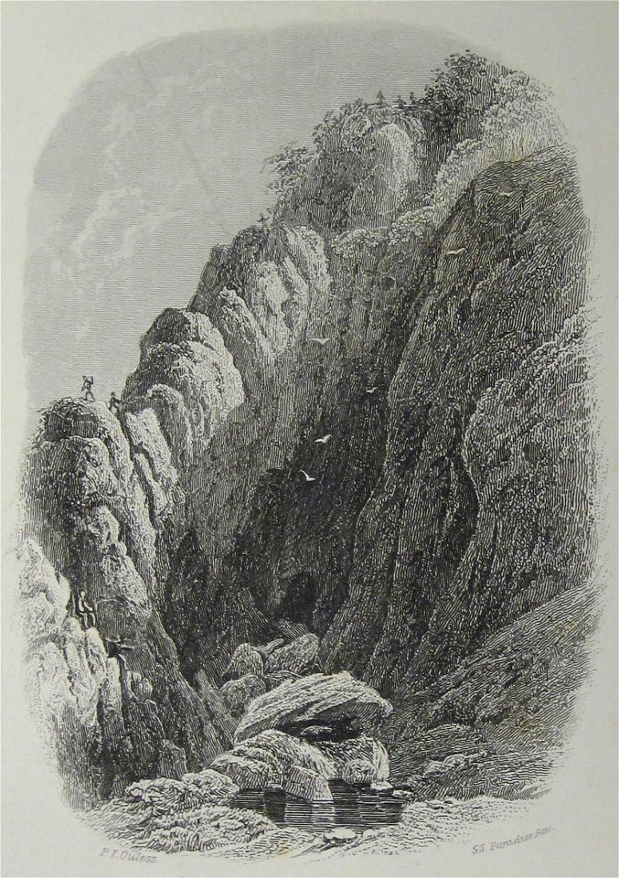 Cave at Grève de Lecq Philip John Ouless