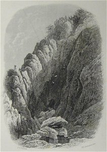 Cave at Grève de Lecq Philip John Ouless