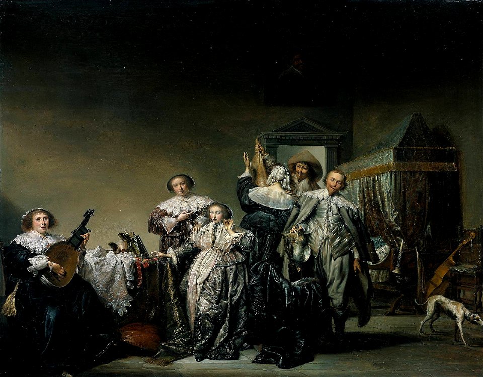 Cavaliers and Ladies 1633 Pieter Codde