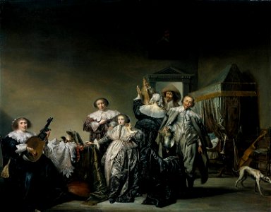 Cavaliers and Ladies 1633 Pieter Codde