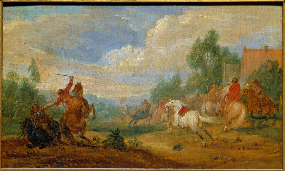 Cavalry Skirmish (Adam Frans van der Meulen) - Nationalmuseum - 17517