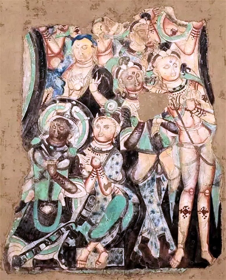 Cave 186, group, Kizil