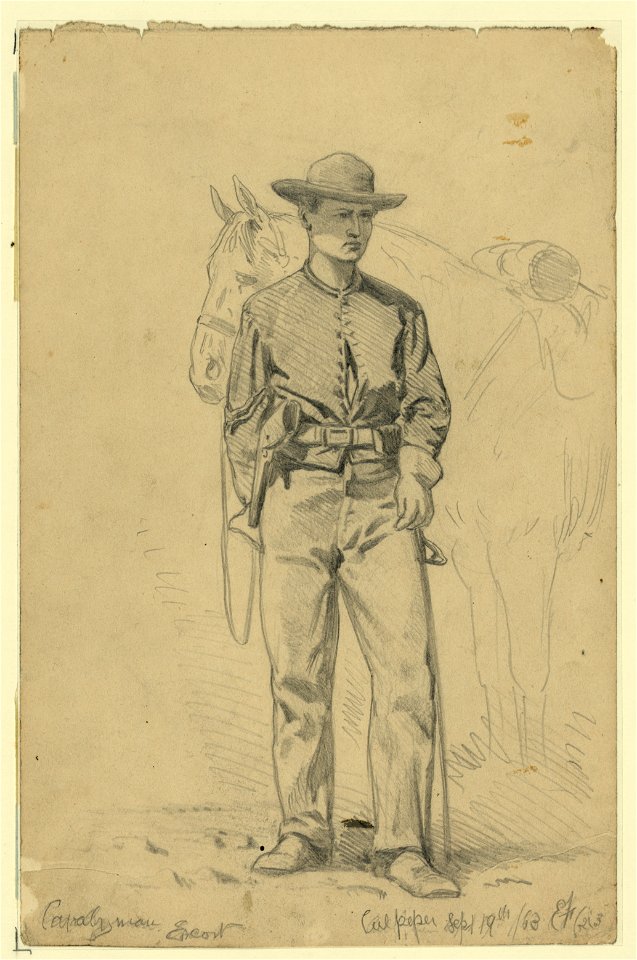 Cavalryman escort, Culpeper - EF. LCCN2004661840