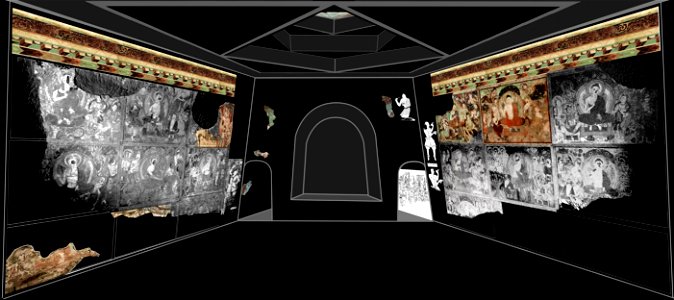 Cave of the painters with 1912 photographs
