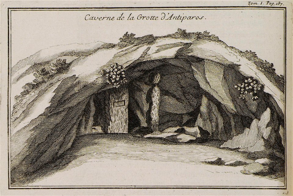 Caverne de la Grotte d'Antiparos - Tournefort Joseph Pitton De - 1717