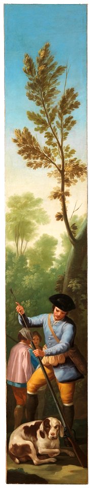 Cazador cargando su escopeta (restaurado) Francisco Goya