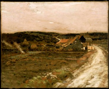 Jean Charles Cazin - Farm Beside an Old Road - 21.1330 - Museum of Fine Arts