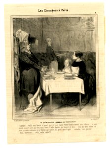 Ce qu'on appelle diner au restaurant (What they call a dinner at the restaurant) (BM 1886,1012.162)
