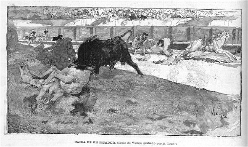 Caída de un picador, de Daniel Urrabieta Vierge