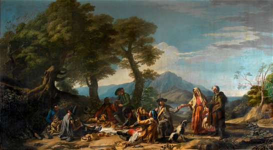Cazadores merendando, de José del Castillo