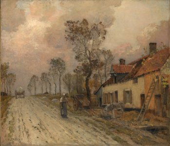 Jean-Charles Cazin - La Route Nationale à Samer