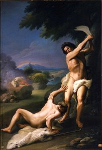 Caín matando a Abel, de Pablo Pernicharo (Real Academia de Bellas Artes de San Fernando)