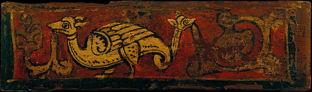 Ceiling panel with fantastic animal devouring plant motifs - Google Art Project