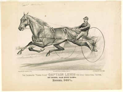 Celebrated Plough horse Captain Lewis the great sensational trotter- By Spink, dam Lucy Long - record, 2-201-4 LCCN90714359