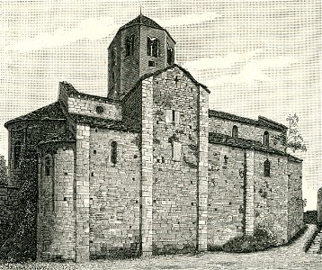 Cemmo chiesa di San Salvatore xilografia di Barberis