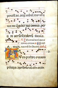Cenni di Francesco di Ser Cenni - Leaf from Antiphonary - Walters W1533R - Open Obverse
