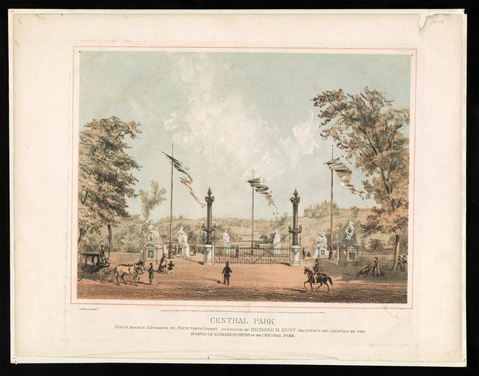 Central Park, Sixth Avenue entrance LCCN2003680526