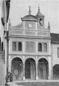 Cento – Chiesa parrocchiale dei Santi Sebastiano e Rocco (xilografia)