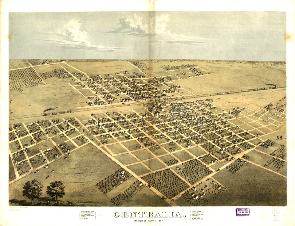 Centralia, Marion Co., Illinois 1867. LOC 73693347
