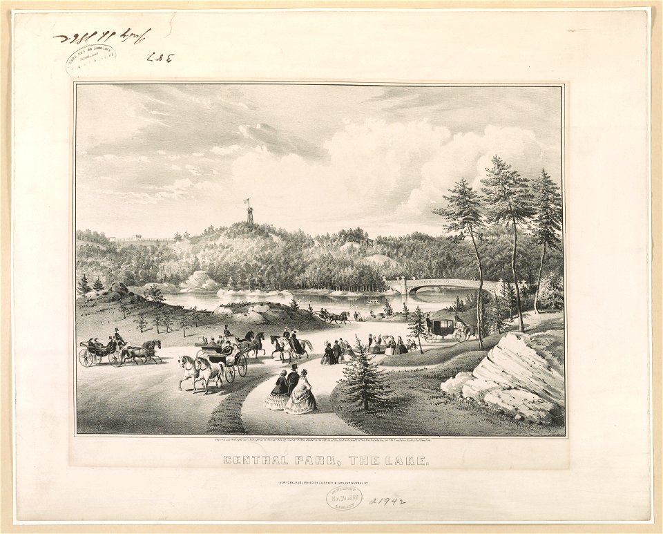 Central Park, the lake LCCN90715718