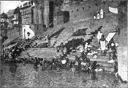 Ceremonial bathing in the Ganges - Page 161 - History of India Vol 1 (1906)