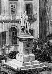 Cerignola – Monumento a Massimo d’Azeglio (xilografia)