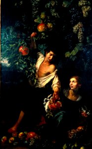 Michelangelo Cerquozzi - Harvest of pomegranates