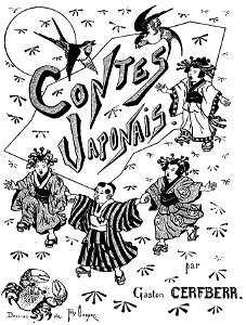 Cerfberr - Contes japonais, 1893 (page 6 crop)