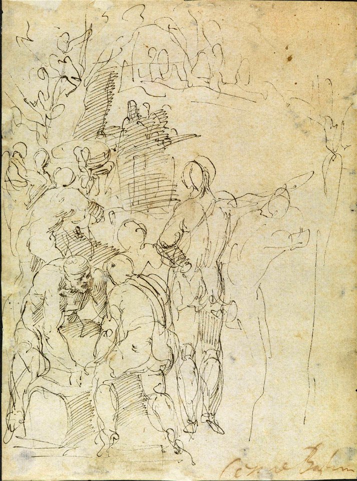 Cesare Baglione - Estudo de figuras masculinas